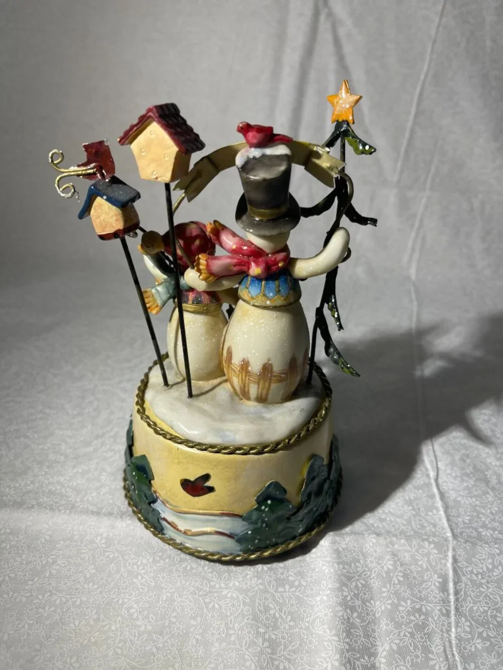Snowman musical figurine. Plays Joy to the World (109)